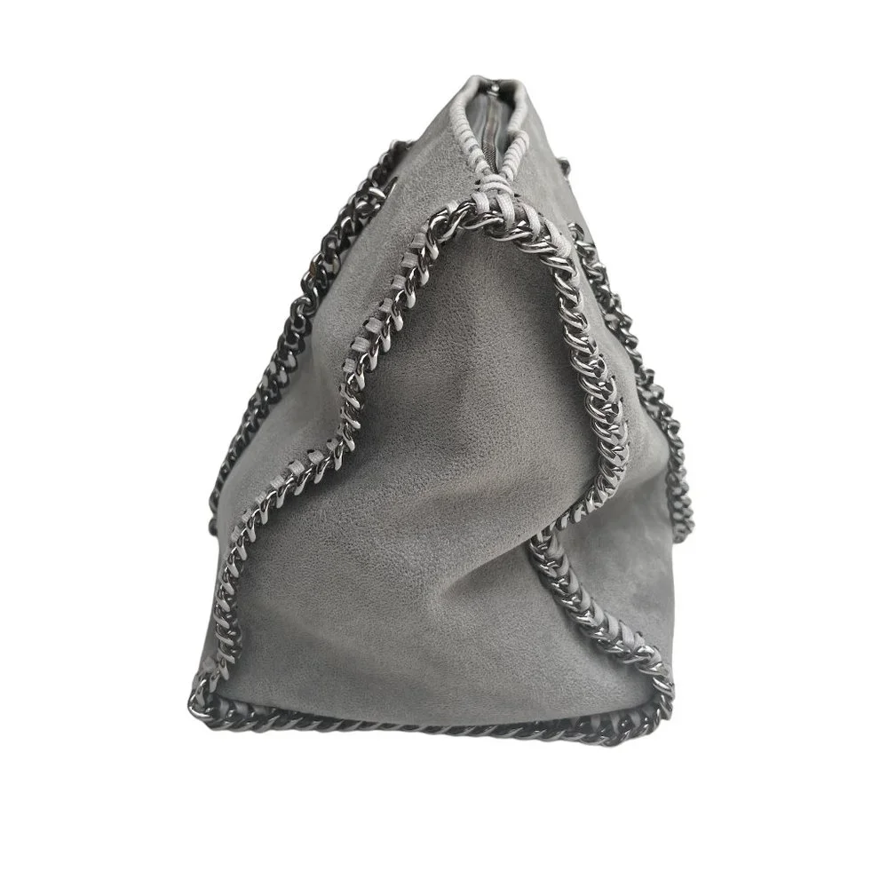 Stella McCartney Grey Vegan Suede Tote - Picture 5 of 11